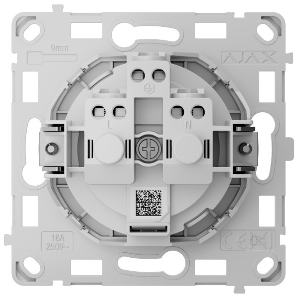AJAX AJ-Outletcore-Basic-Vert Basic Plug Tipo Vertical F - Potência 250 V AC 50/60 Hz - até 3,6 kW (carga resistiva 