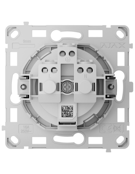 AJAX AJ-Outletcore-Basic-Vert Basic Plug Tipo Vertical F - Potência 250 V AC 50/60 Hz - até 3,6 kW (carga resistiva 