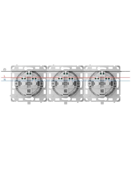 Kaufen AJAX AJ-OUTLETCORE-BASIC-VERT Basissteckdose vertikal Typ F – Stromversorgung 250 V AC 50/60 Hz – Bis zu 3,6 kW (resistiv