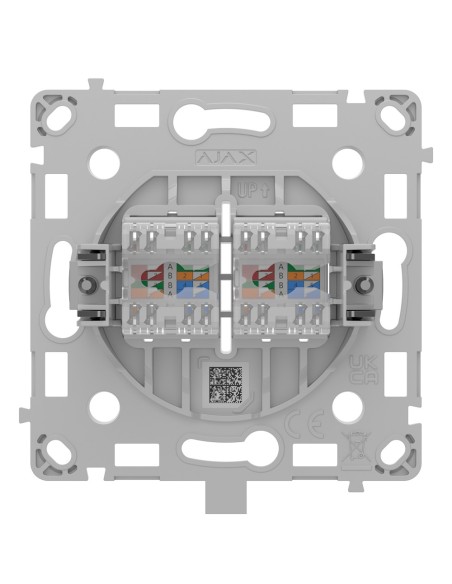 Comprar AJAX AJ-OUTLETCORE-LAN-B Enchufe Ethernet con dos puertos - Compatible con cables CAT.6 y CAT.5e  - Transmisión de datos