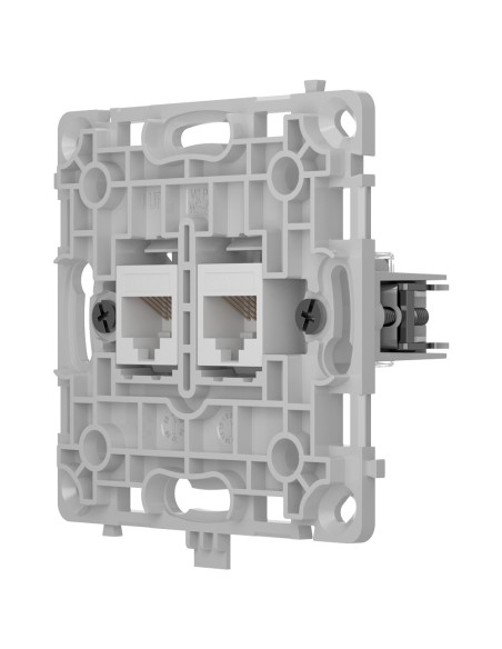 Acheter AJAX AJ-OUTLETCORE-LAN-W prise Ethernet avec deux ports - Compatible avec les câbles CAT.6 et CAT.5e - Transmission de d
