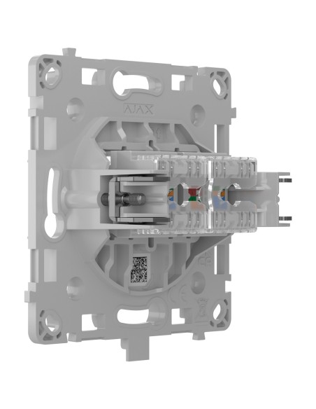 AJAX AJ-Outletcore-Lan-W Plug Ethernet com duas portas - Compatível com Cabos Cat.6 e Cat.5e - Alta V Transmissão de Dados