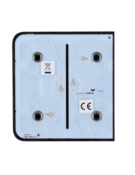 Comprar AJAX AJ-SIDEBUTTON-1G2W-B Panel táctil para un interruptor de luz - Compatible con AJ-LIGHTCORE-1G/ -2W - Retroiluminaci