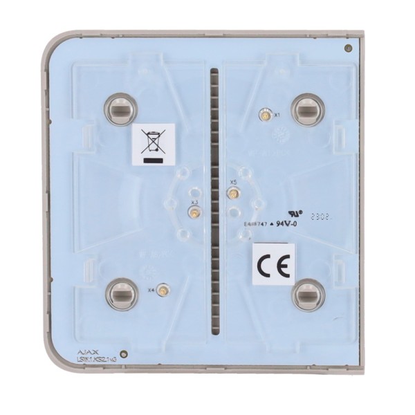 Comprar AJAX AJ-SIDEBUTTON-1G2W-OLI Panel táctil para un interruptor de luz - Compatible con AJ-LIGHTCORE-1G / -2W - Retroilumin