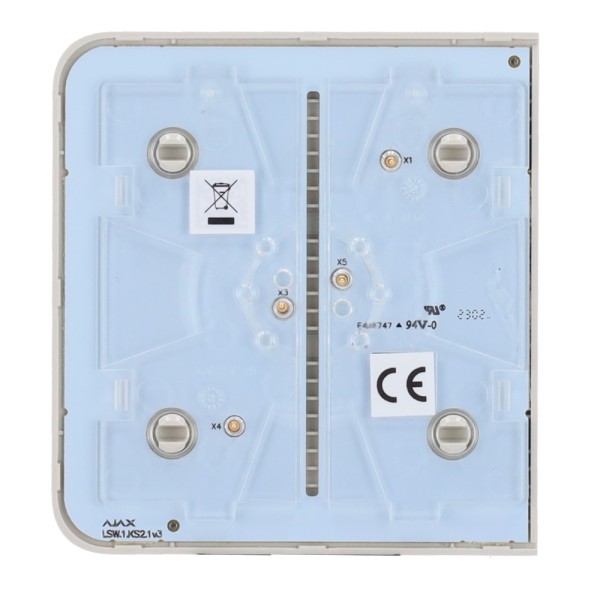 Kaufen AJAX AJ-SIDEBUTTON-1G2W-OYS Touchpanel für einen Lichtschalter – kompatibel mit AJ-LIGHTCORE-1G /-2W – Hintergrundbeleuch