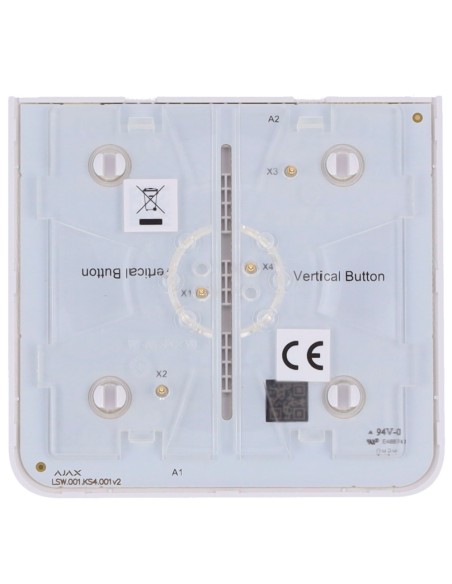 Kaufen AJAX AJ-SIDEBUTTON-1G2W-W-VERT Touchpanel für einen vertikalen Lichtschalter – Kompatibilität AJ-LIGHTCORE-1G-VERT /