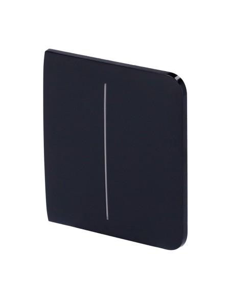 Ajax AJ-SideButton-2G-B painel de toque para um interruptor de luz dupla - compatível com backlighting LED AJ-LightCore-2G - 