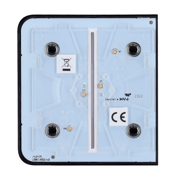 Kaufen AJAX AJ-SIDEBUTTON-2G-B Touchpanel für einen doppelten Lichtschalter – kompatibel mit AJ-LIGHTCORE-2G – Hintergrundbeleuc