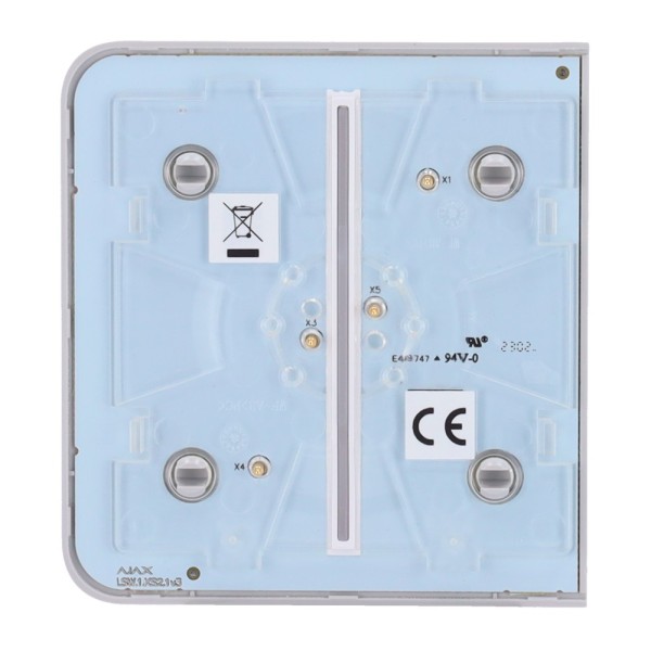 Ajax AJ-SideButton-2G-Fog Painel de toque para interruptor de luz dupla - Compatível com AJ-LightCore-2G - LED Luminária - P