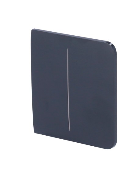 AJAX AJ-SideButton-2G-GRA Touch Painel para interruptor de luz dupla - Compatível com AJ-LightCore-2G - LED Retroiluminado - P