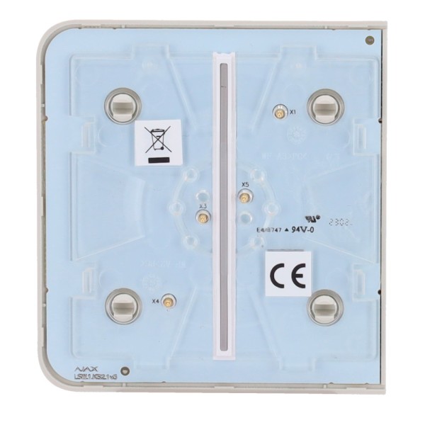 Acheter AJAX AJ-SIDEBUTTON-2G-OYS Panneau tactile pour interrupteur double d’éclairage - Compatible avec AJ-LIGHTCORE-2G - Rétro