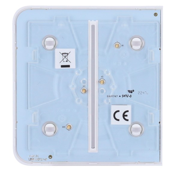 Acheter AJAX AJ-SIDEBUTTON-2G-W Panneau tactile pour interrupteur double d’éclairage - Compatible avec AJ-LIGHTCORE-2G - Rétroéc