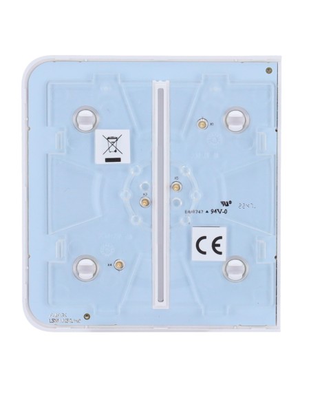 Acheter AJAX AJ-SIDEBUTTON-2G-W Panneau tactile pour interrupteur double d’éclairage - Compatible avec AJ-LIGHTCORE-2G - Rétroéc