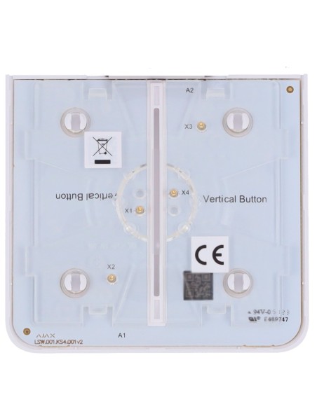 Acheter AJAX AJ-SIDEBUTTON-2G-W-VERT Panneau tactile pour interrupteur double vertical - Compatible avec AJ-LIGHTCORE-2G-VERT - 