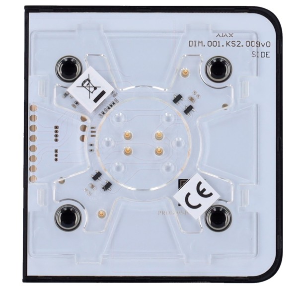 Acquista AJAX AJ-SIDEBUTTON-DIMMER-B Pannello tattile per interruttore della luce dimmerabile - Compatibile con AJ-LIGHTCORE-DIM