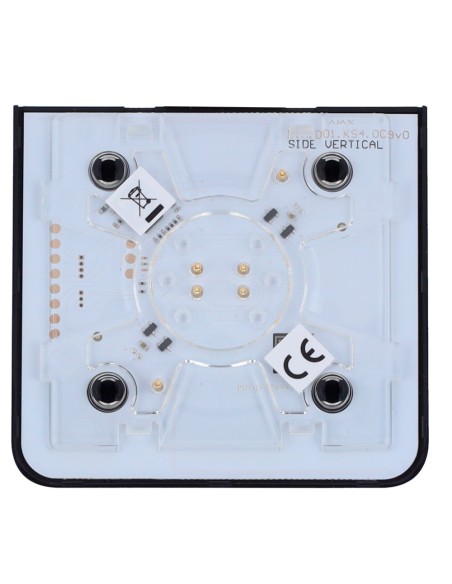 Painel de toque AJAX AJ-SideButton-Dimmer-B-RT para interruptor de luz ajustável - Compatível com AJ-LightCore-Dimmer-Vert - Ret