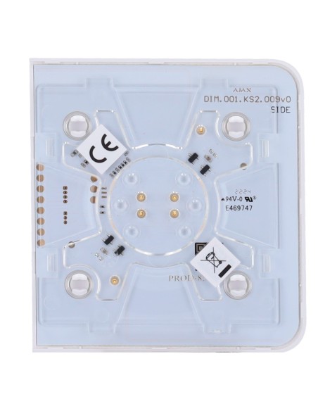 Acheter AJAX AJ-SIDEBUTTON-DIMMER-W Panneau tactile pour interrupteur variateur de lumière - Compatible avec AJ-LIGHTCORE-DIMMER