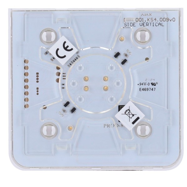 Ajax AJ-SideButton-Dimmer-W-Vert Touch Painel para interruptor de luz ajustável - Compatível com AJ-LightCore-Dimmer-Vert - Retr