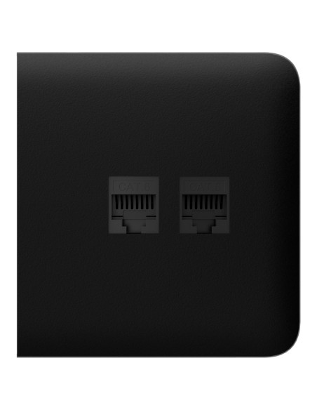 AJAX AJ-Sidecover-LAN-B Cover para Plug Ethernet - Compatível com AJ-Outletcore-LAN-W - Requer Frame AJ-Frame - Colo