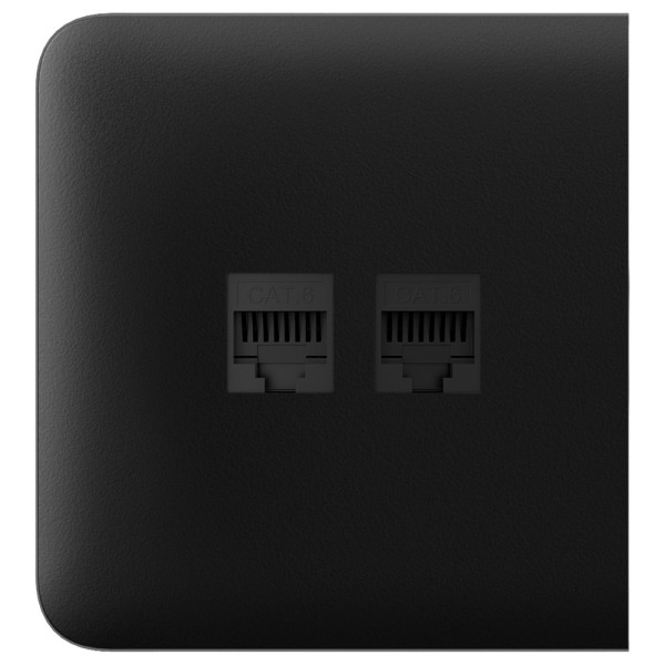 AJAX AJ-Sidecover-LAN-B Cover para Plug Ethernet - Compatível com AJ-Outletcore-LAN-W - Requer Frame AJ-Frame - Colo