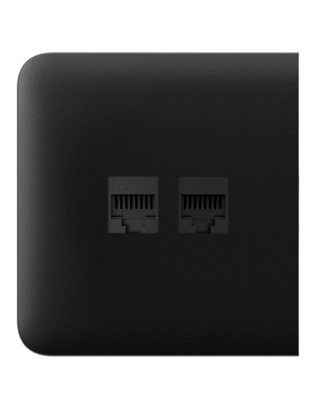 AJAX AJ-Sidecover-LAN-B Cover para Plug Ethernet - Compatível com AJ-Outletcore-LAN-W - Requer Frame AJ-Frame - Colo