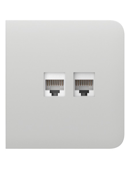 Comprar AJAX AJ-SIDECOVER-LAN-W Tapa lateral para enchufe Ethernet - Compatible con AJ-OUTLETCORE-LAN-W - Requiere marco AJ-FRAM