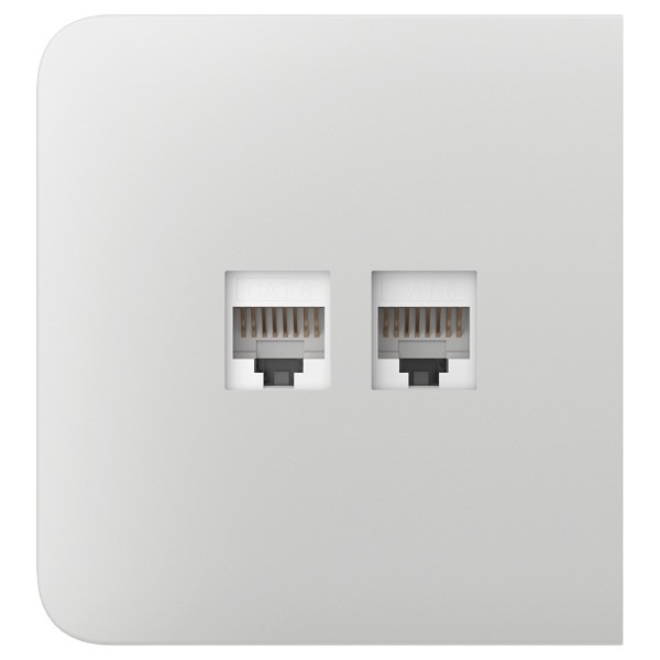 Ajax AJ-Sidecover-LAN-W Capa para Plug Ethernet - Compatível com AJ-Outletcore-LAN-W - Requer Frame AJ-Frame - Colo