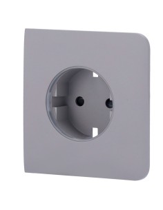 AJAX AJ-Sidecover-Smart-Gre LID para o Tipo de Plugue Inteligente F - Compatível com AJ-Outletcore-Smart - LED indicador assim