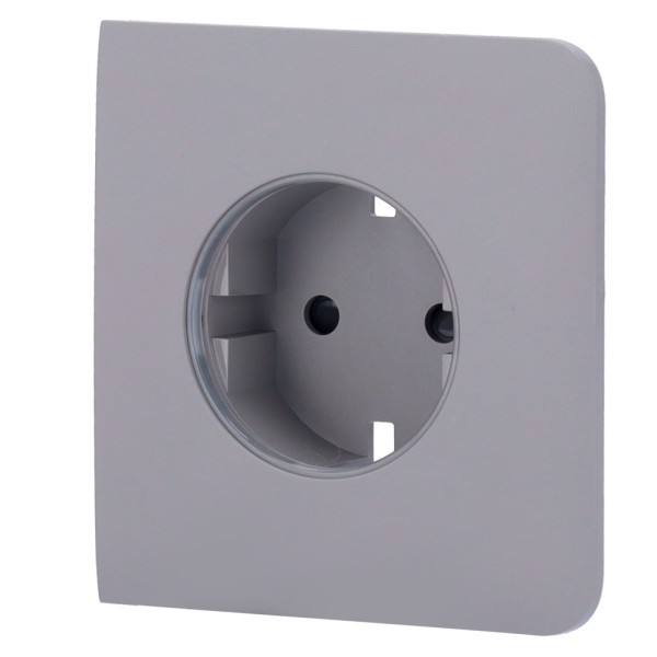 AJAX AJ-Sidecover-Smart-Gre LID para o Tipo de Plugue Inteligente F - Compatível com AJ-Outletcore-Smart - LED indicador assim