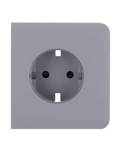 AJAX AJ-Sidecover-Smart-Gre LID para o Tipo de Plugue Inteligente F - Compatível com AJ-Outletcore-Smart - LED indicador assim