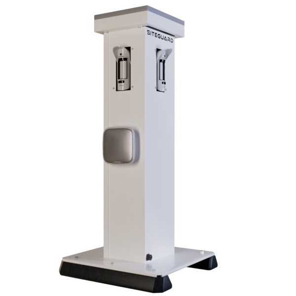 Ajax AJ-SiteGuard-W Tower para Proteção de Perímetro 360º - Comida Solar / Verificação de Fotos - Inclui Painel Solar e Regul