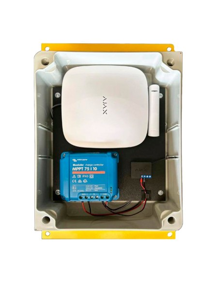 Ajax AJ-Siteguard-e Tower para Proteção de Perímetro 360º - Comida Solar / Verificação de Fotos - Inclui Painel Solar e Regul