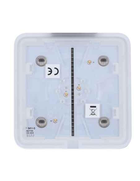 Ajax AJ-Solobutton-1G2W-GRE Touch Painel para um interruptor de luz - compatível AJ-LightCore-1G / -2W - LED Retroiluminação - 