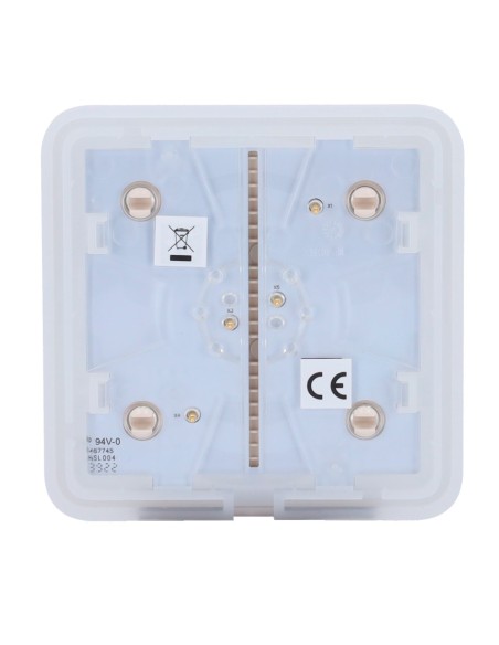 Ajax AJ-Solobutton-1G2W-Panel de toque para um interruptor de luz - compatível AJ-LightCore-1G / -2W - LED de luz de fundo - 
