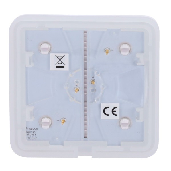 AJAX AJ-SOLOBUTTON-1G2W-W painel de toque para interruptor de luz - Compatível com AJ-LightCore-1G / -2W - LED Luminária - P