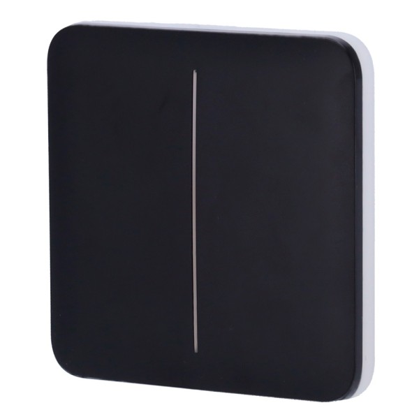 AJAX AJ-SOLOBUTTON-2G-B painel para interruptor de luz dupla - Compatibilidade com Backlight de LED AJ-LightCore-2G -