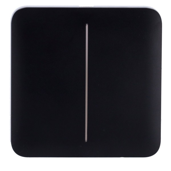 AJAX AJ-SOLOBUTTON-2G-B painel para interruptor de luz dupla - Compatibilidade com Backlight de LED AJ-LightCore-2G -