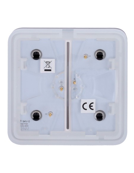Acquistare AJAX AJ-SOLOBUTTON-2G-B Pannello touch per interruttore della luce doppio - Compatibilità con AJ-LIGHTCORE-2G - Retro