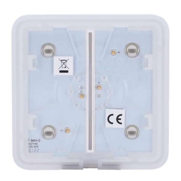 Comprar AJAX AJ-SOLOBUTTON-2G-FOG Panel táctil para interruptor de luz doble  - Compatibilidad con AJ-LIGHTCORE-2G - Retroilumin