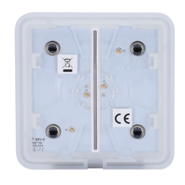 Ajax AJ-Solobutton-2G-GRA Touch Painel para interruptor de luz dupla - Compatibilidade com AJ-LightCore-2G - LED