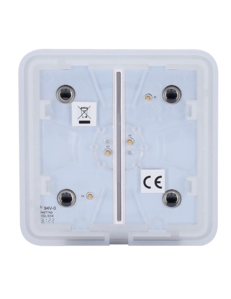 Ajax AJ-Solobutton-2G-GRA Touch Painel para interruptor de luz dupla - Compatibilidade com AJ-LightCore-2G - LED