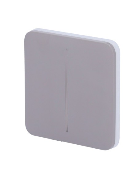 AJAX AJ-SOLOBUTTON-2G-GRE Touch Painel para interruptor de luz dupla - Compatibilidade com AJ-LightCore-2G - LED