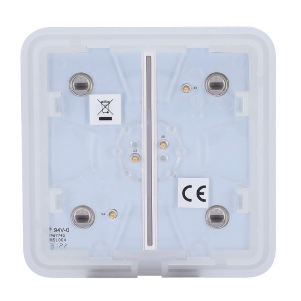 Acheter AJAX AJ-SOLOBUTTON-2G-GRE Panneau tactile pour interrupteur double d’éclairage - Compatibilité avec AJ-LIGHTCORE-2G - Ré
