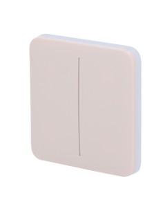 Acheter AJAX AJ-SOLOBUTTON-2G-IVO Panneau tactile pour interrupteur double d’éclairage - Compatible avec AJ-LIGHTCORE-2G - Rétro