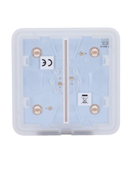 Acheter AJAX AJ-SOLOBUTTON-2G-IVO Panneau tactile pour interrupteur double d’éclairage - Compatible avec AJ-LIGHTCORE-2G - Rétro