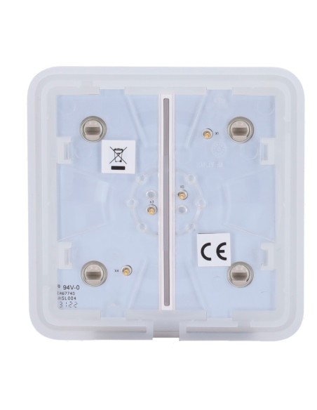 AJAX AJ-SOLOBUTTON-2G-OLI Painel de toque para interruptor de luz dupla - Compatibilidade com AJ-LightCore-2G - LED