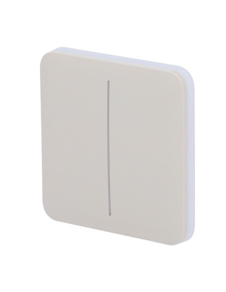 AJAX AJ-SOLOBUTTON-2G-OYS Touch Painel para interruptor de luz dupla - Compatibilidade com AJ-LightCore-2G - LED Retroiluminado