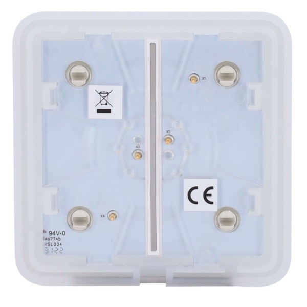AJAX AJ-SOLOBUTTON-2G-OYS Touch Painel para interruptor de luz dupla - Compatibilidade com AJ-LightCore-2G - LED Retroiluminado