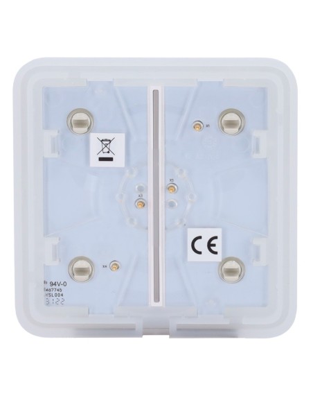 AJAX AJ-SOLOBUTTON-2G-OYS Touch Painel para interruptor de luz dupla - Compatibilidade com AJ-LightCore-2G - LED Retroiluminado
