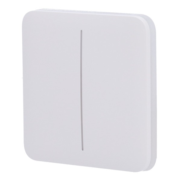 AJAX AJ-SOLOBUTTON-2G-W Painel de toque para interruptor de luz dupla - Compatibilidade com Backlight de LED AJ-LightCore-2G -